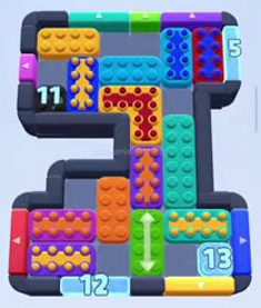 Color Block Jam level 1082 / 1084 / 1968: screenshot of the board
