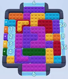 Color Block Jam level: screenshot of the board