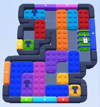 Color Block Jam level 533 / 1210 / 1427: screenshot of the board