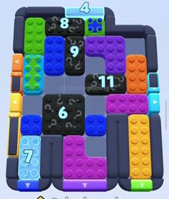 Color Block Jam level 1335 / 1343 / 2250: screenshot of the board