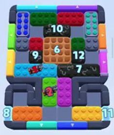 Color Block Jam level 1002 / 1905: screenshot of the board
