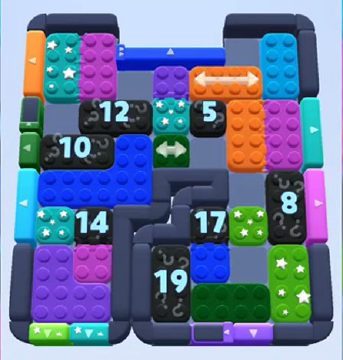 Color Block Jam level 726 / 728: screenshot of the board