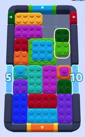 Color Block Jam level 531 / 1208 / 1207 / 1425: screenshot of the board