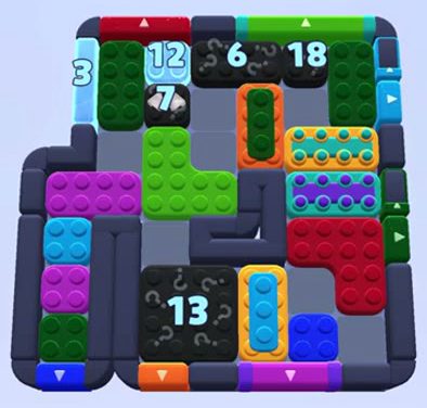 Color Block Jam level 1207 / 1205 / 1209: screenshot of the board