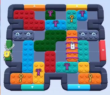 Color Block Jam level 519 / 930 / 1413: screenshot of the board