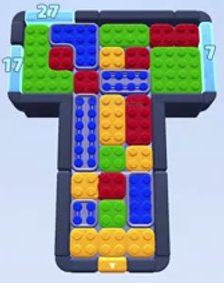 Color Block Jam level: screenshot of the board