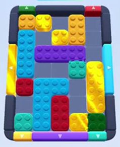 Color Block Jam level 105 / 493 / 943 / 1499: screenshot of the board