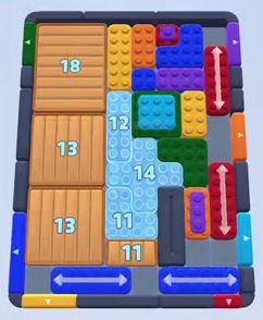 Color Block Jam level 95: screenshot of the board