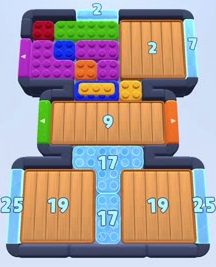 Color Block Jam level 1630 / 1631 / 1695 / 2627: screenshot of the board