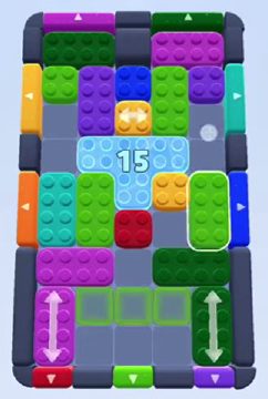 Color Block Jam level 246 / 1084: screenshot of the board