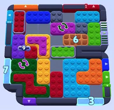 Color Block Jam level 1266 / 1269 / 1277: screenshot of the board