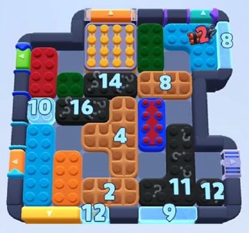 Color Block Jam level 1181 / 1180 / 2071: screenshot of the board