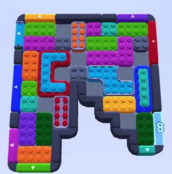 Color Block Jam level 1434 / 1437: screenshot of the board