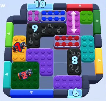 Color Block Jam level 999 / 992 / 1904: screenshot of the board
