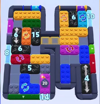 Color Block Jam level 1251 / 1255 / 1257 / 1248 / 2162: screenshot of the board
