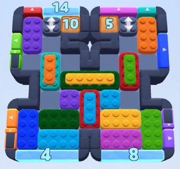 Color Block Jam level 675 / 1622: screenshot of the board