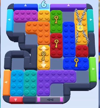 Color Block Jam level 872 / 1768: screenshot of the board