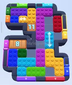 Color Block Jam level 581 / 1538: screenshot of the board