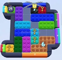 Color Block Jam level 958 / 959 / 1864: screenshot of the board