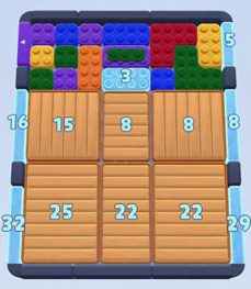 Color Block Jam level: screenshot of the board