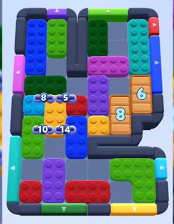 Color Block Jam level 646 / 1604: screenshot of the board