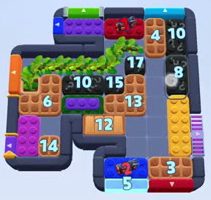 Color Block Jam level: screenshot of the board
