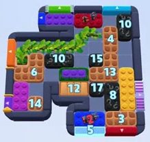 Color Block Jam level 1653 / 2564: screenshot of the board