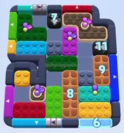 Color Block Jam level 1287 / 1300 / 1284 / 1296 / 1298 / 2205: screenshot of the board