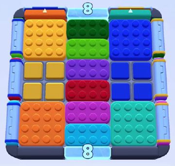 Color Block Jam level 1496 / 1499: screenshot of the board