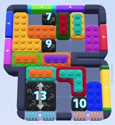 Color Block Jam level 1354 / 1386 / 2262: screenshot of the board