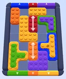 Color Block Jam level 17 / 15: screenshot of the board