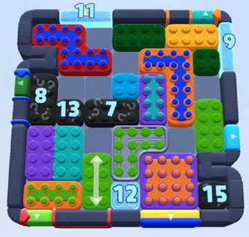 Color Block Jam level 1171 / 1163 / 1165 / 2058: screenshot of the board