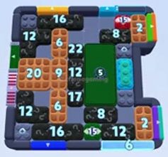 Color Block Jam level 1614 / 2525: screenshot of the board