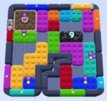 Color Block Jam level 1209: screenshot of the board