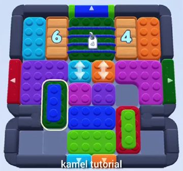 Color Block Jam level 478 / 889 / 1372: screenshot of the board