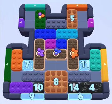 Color Block Jam level 1227 / 2131: screenshot of the board
