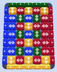 Color Block Jam level: screenshot of the board