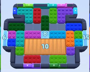 Color Block Jam level 588 / 1546: screenshot of the board