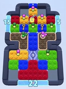 Color Block Jam level: screenshot of the board