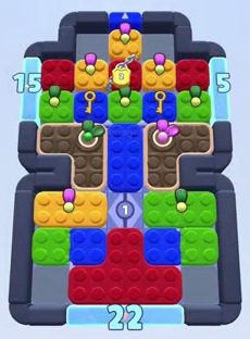 Color Block Jam level 1745 / 2752: screenshot of the board