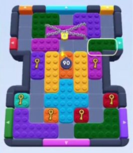 Color Block Jam level 152 / 540 / 990 / 1663: screenshot of the board