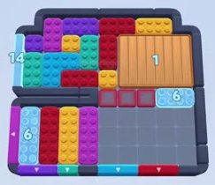 Color Block Jam level: screenshot of the board
