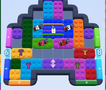 Color Block Jam level 805: screenshot of the board