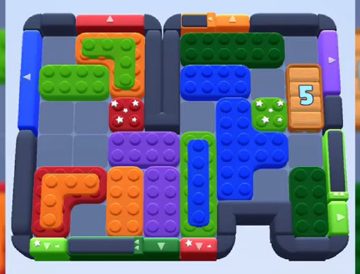 Color Block Jam level 596 / 1516: screenshot of the board