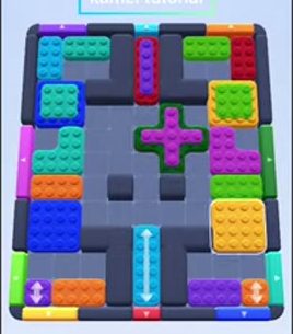 Color Block Jam level 51: screenshot of the board
