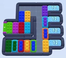 Color Block Jam level 1717 / 2724: screenshot of the board