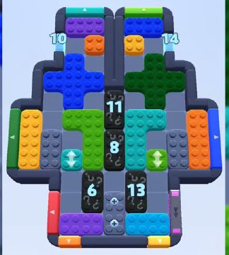 Color Block Jam level 870 / 1767: screenshot of the board