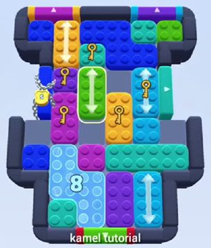 Color Block Jam level 492 / 900 / 1386: screenshot of the board