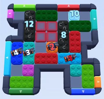 Color Block Jam level 787 / 792: screenshot of the board
