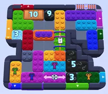 Color Block Jam level 1531 / 1534 / 1537 / 1538 / 1541: screenshot of the board